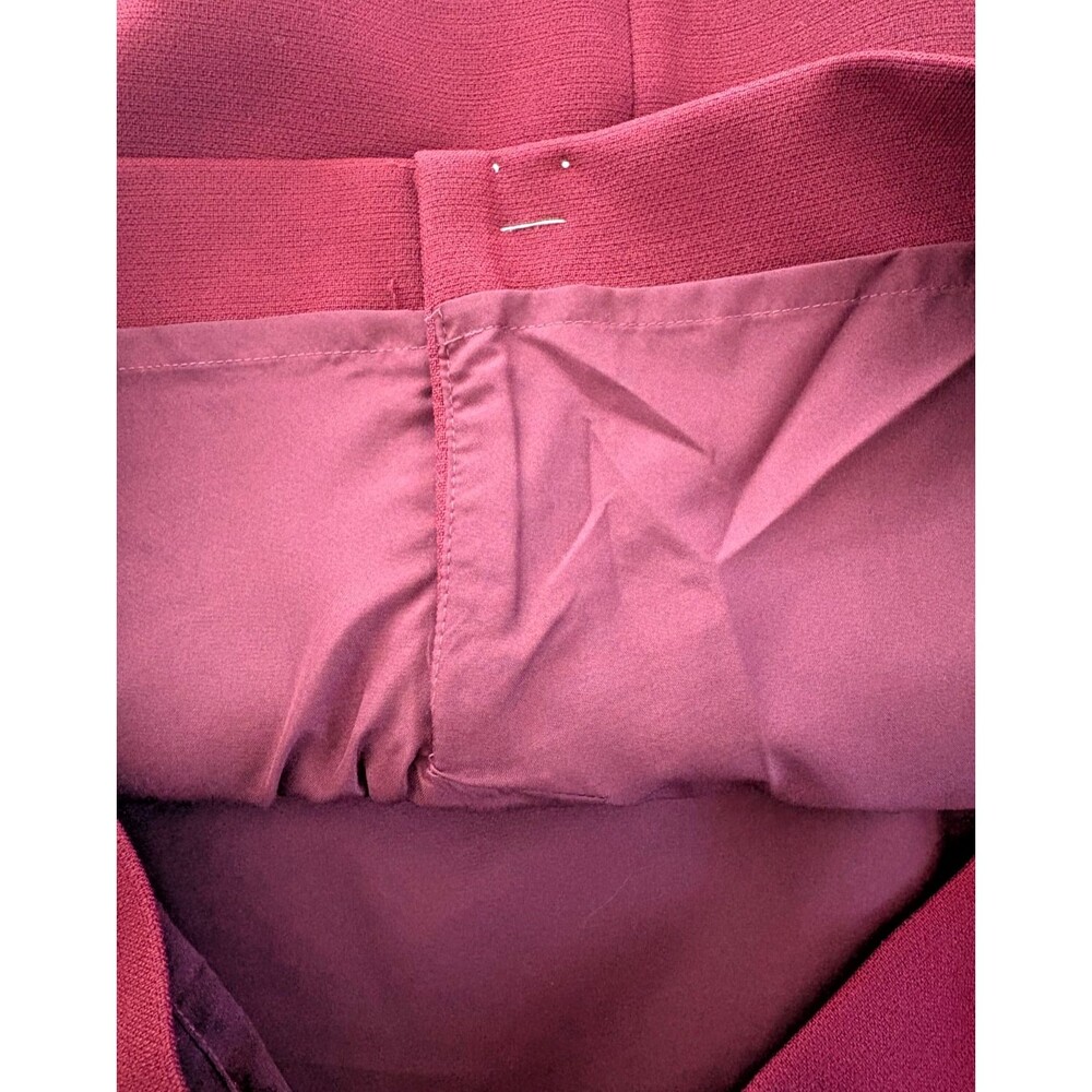 J Crew Dress Womens Size 2 Sheath Burgundy Fully Lined Short Sleeve Career NWT - Picture 6 of 8